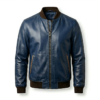 Veste bomber en cuir